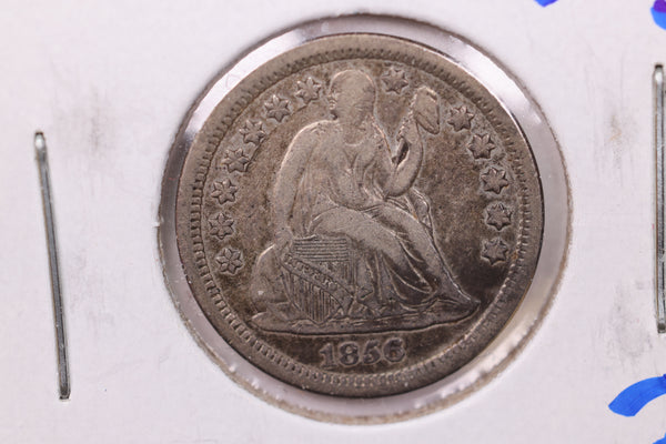 1856 Seated Liberty Silver Dime., V.F+., Store Sale #18967