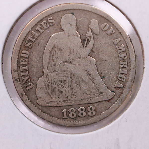 1888-S Seated Liberty Silver Dime., Fine., Store Sale #18975