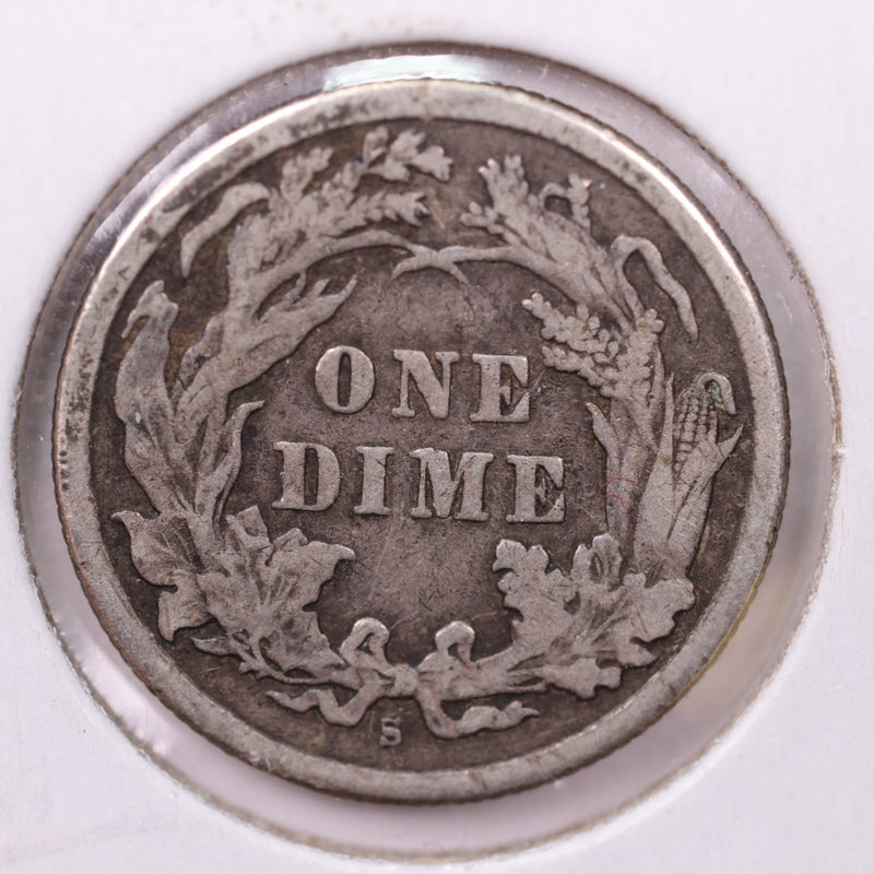 1891-S Seated Liberty Silver Dime., V.F., Store Sale