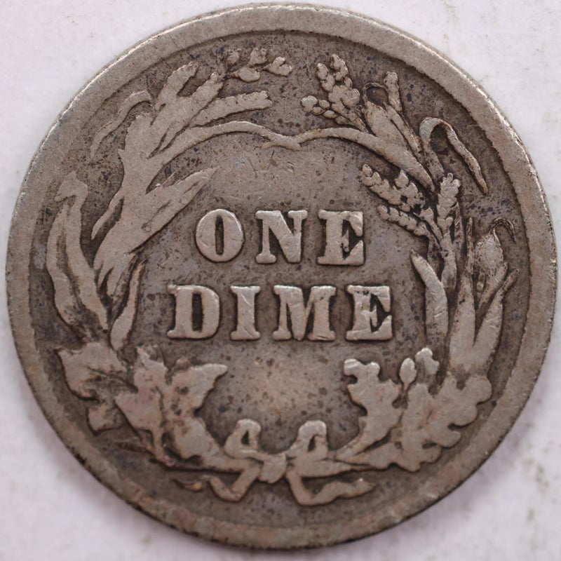 1901 Barber Silver Dime, Fine Circulated Coin, Store