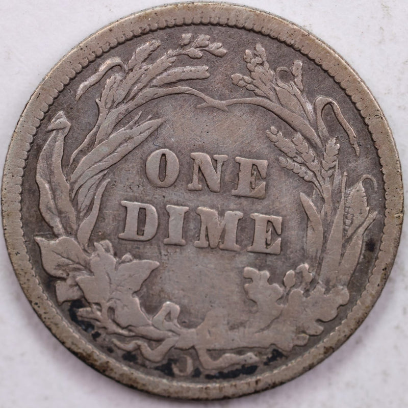 1901-O Barber Silver Dime, FIne Circulated Coin, Store