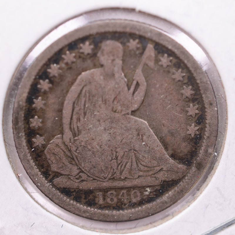 1840-O Seated Liberty Silver Dime., Fine., Store Sale