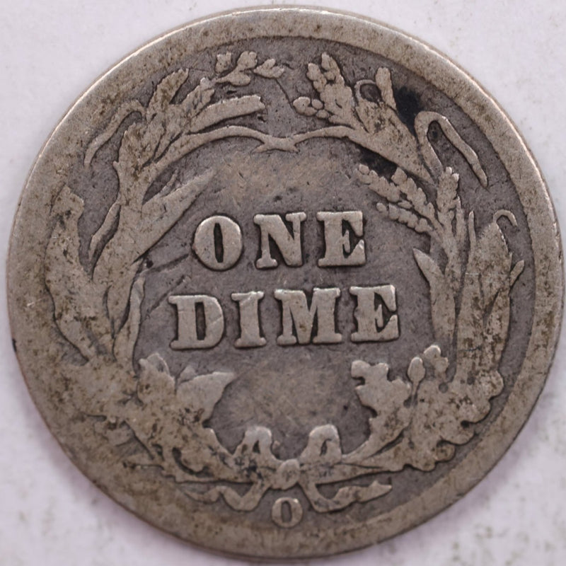 1903-O Barber Silver Dime, Very Good Circulated Coin, Store