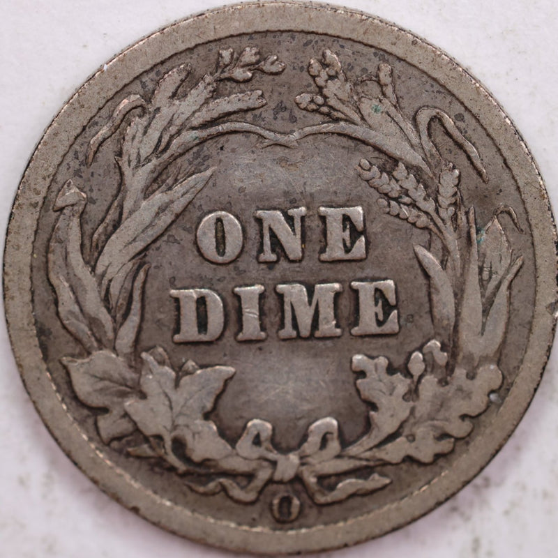 1905-O Barber Silver Dime, Very Good Circulated Coin, Store