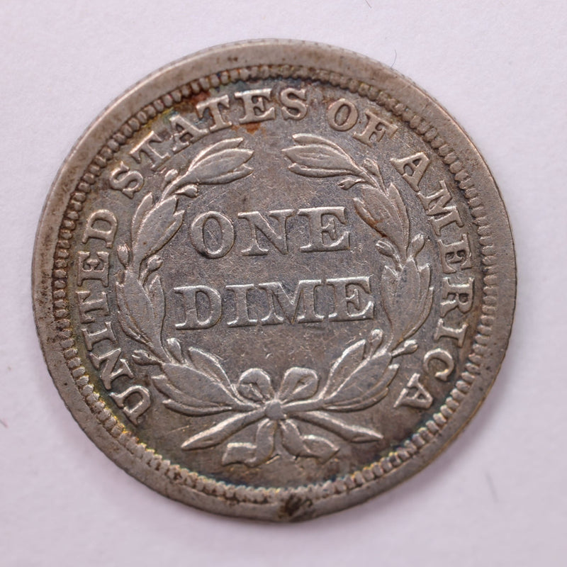 1841 Seated Liberty Silver Dime., Extra Fine., Store Sale