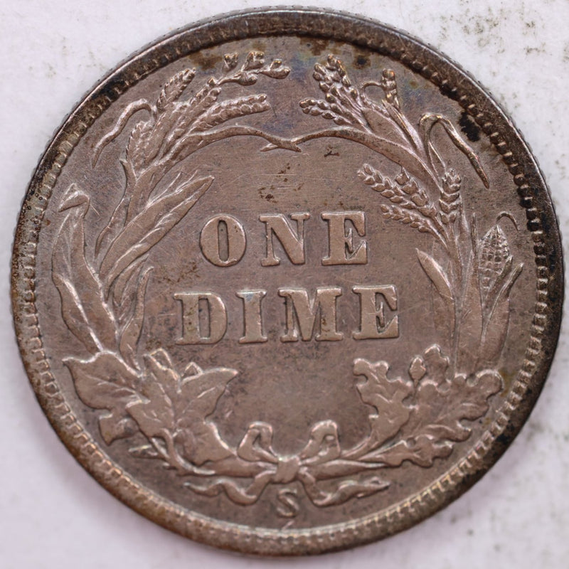 1916-S Barber Silver Dime, Mint State Uncirculated Coin, Store