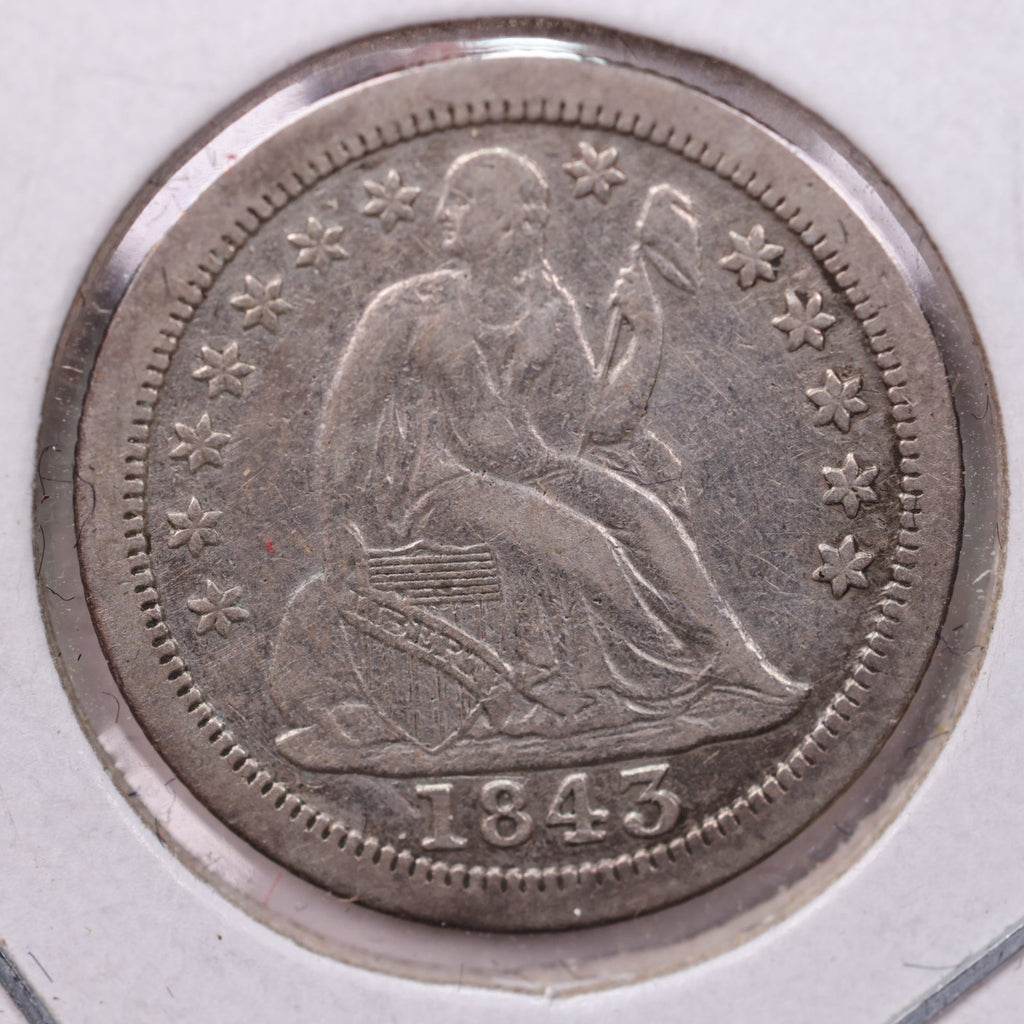 1843 seated shops liberty dime