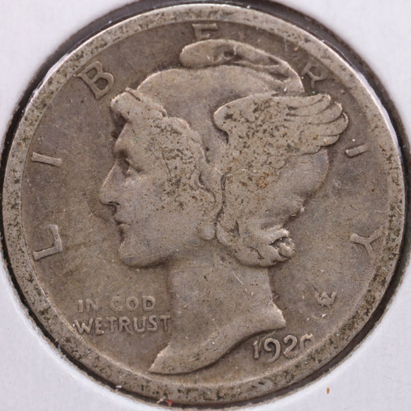 1920 Mercury Silver Dime, Fine Circulated Coin, Store #DE0015