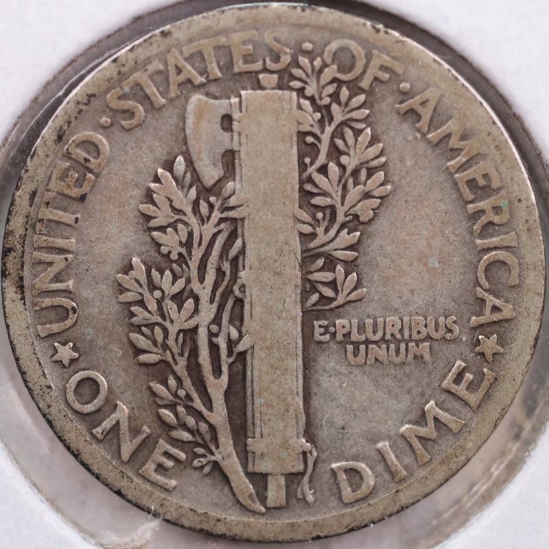 1921 Mercury Silver Dime, Fine Circulated Coin, Store