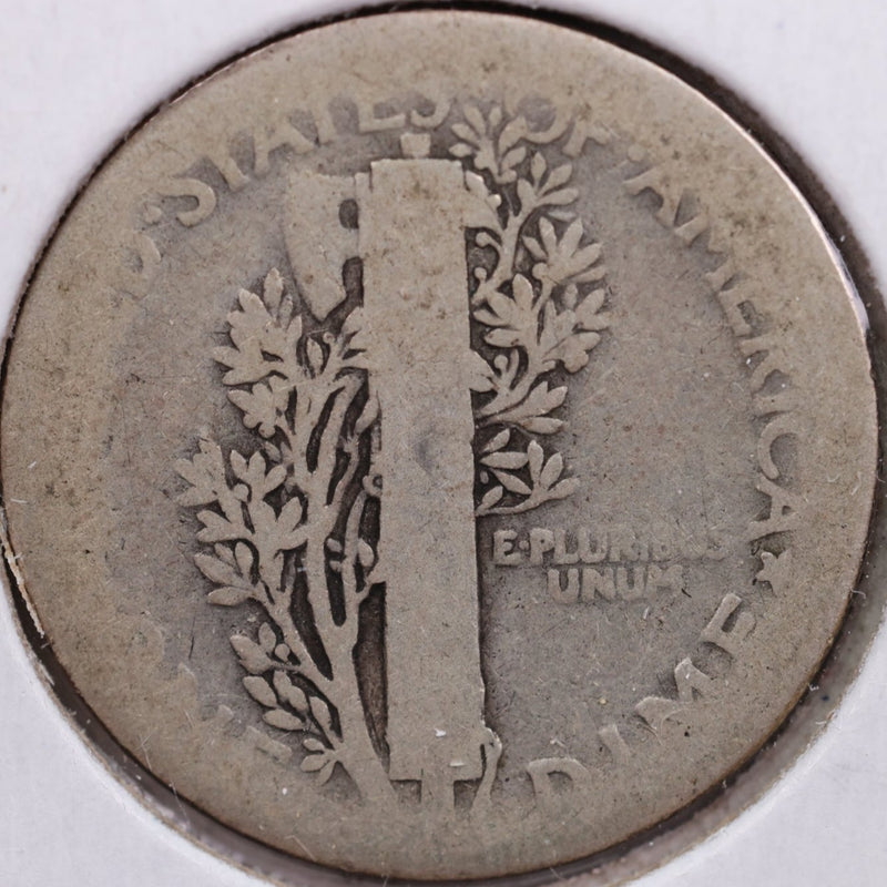 1921 Mercury Silver Dime, Good Circulated Coin, Store