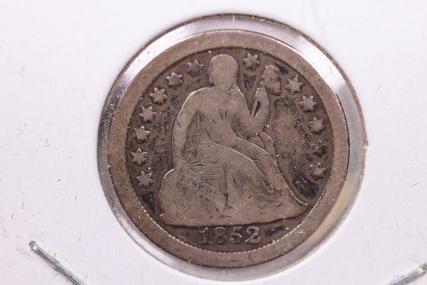 1852-O Seated Liberty Silver Dime., Fine., Store Sale #19039