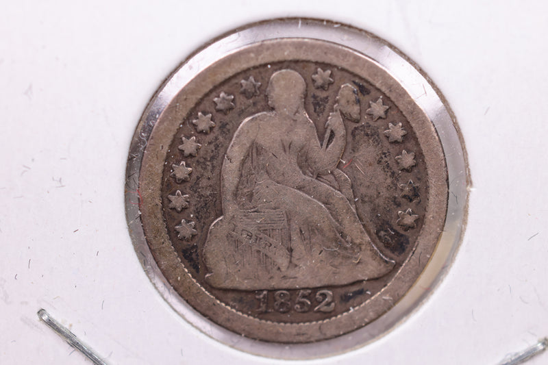 1852-O Seated Liberty Silver Dime., Fine., Store Sale