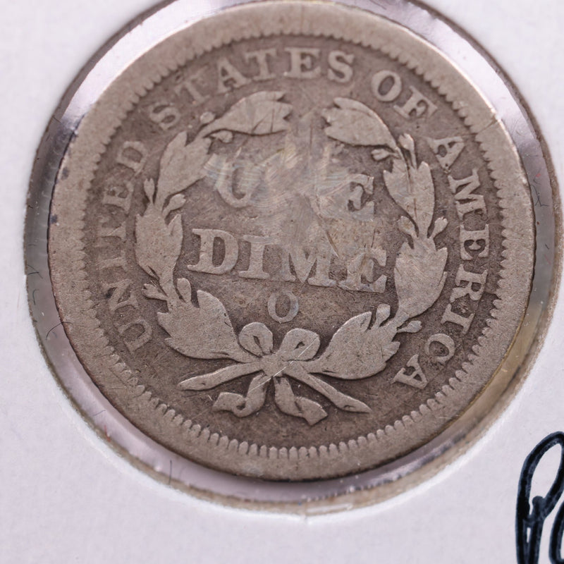 1853-O Seated Liberty Silver Dime., V.F. Details., Store Sale