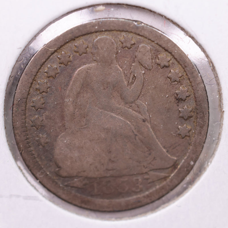 1853-O Seated Liberty Silver Dime., V.G. +., Store Sale