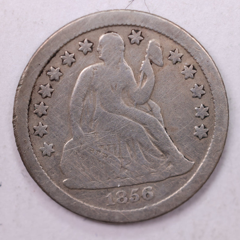 1856-O Seated Liberty Silver Dime., Fine., Store Sale