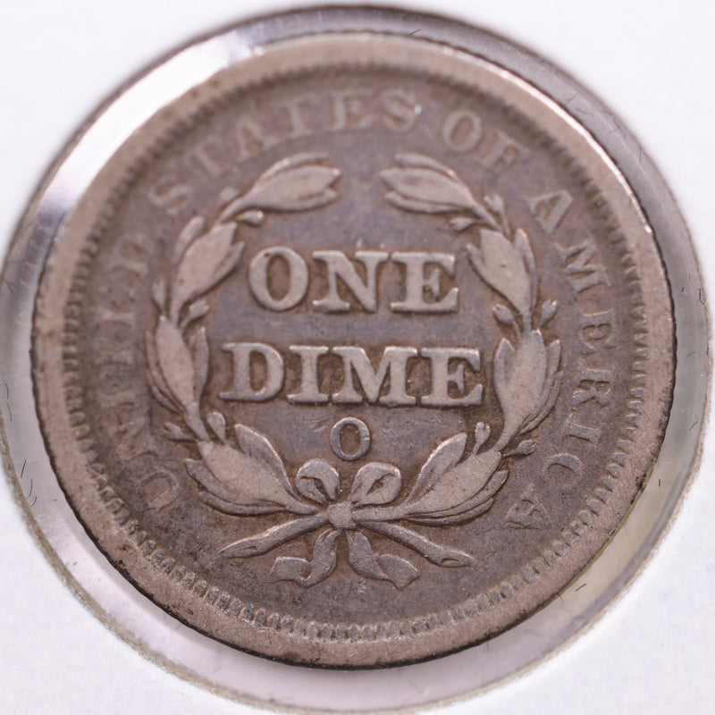 1856-O Seated Liberty Silver Dime., Extra Fine., Store Sale