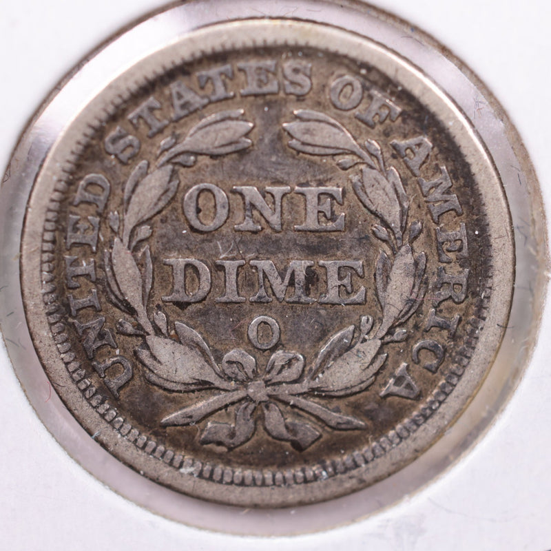 1857-O Seated Liberty Silver Dime., V.F +., Store Sale