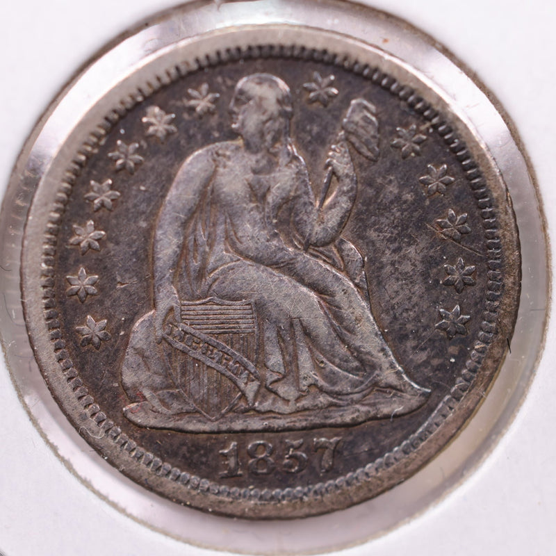 1857-O Seated Liberty Silver Dime., X.F., Store Sale