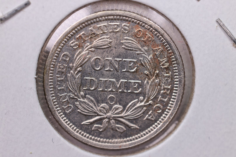 1858-O Seated Liberty Silver Dime., Mint State., Store Sale