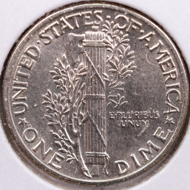 1941 Mercury Silver Dime, Mint State Uncirculated Coin, Store