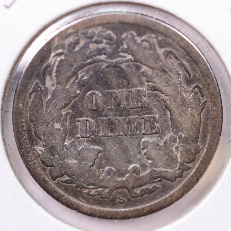 1864 seated liberty dime shops