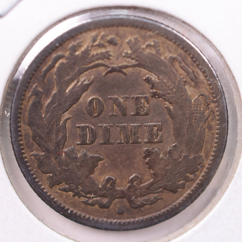 1864-S Seated Liberty Silver Dime., X.F +., Store Sale