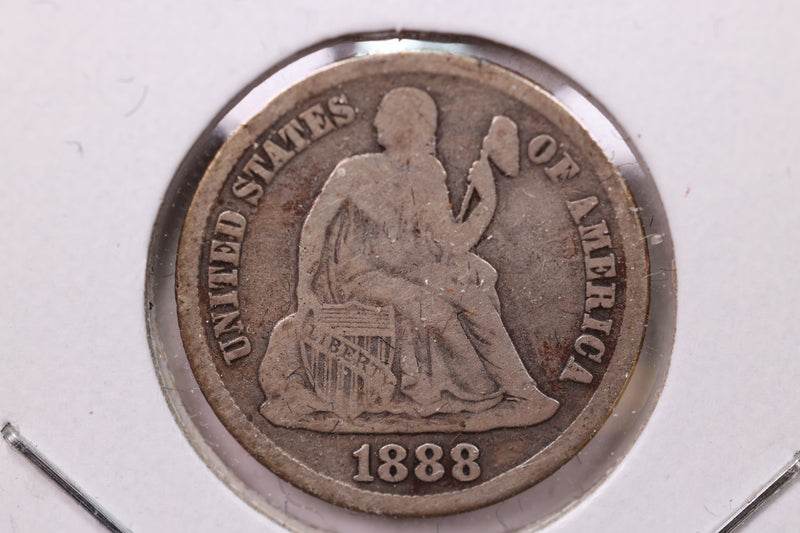 1888-S Seated Liberty Silver Dime., V.F., Store Sale