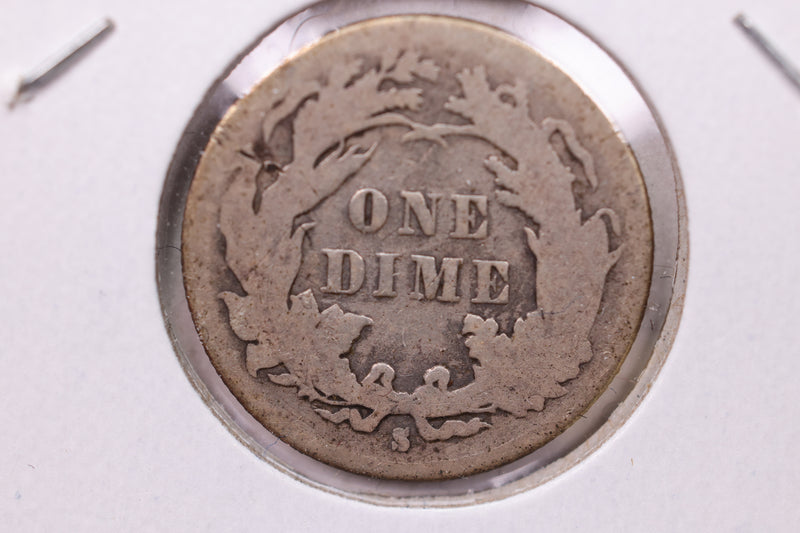 1888-S Seated Liberty Silver Dime., V.F., Store Sale