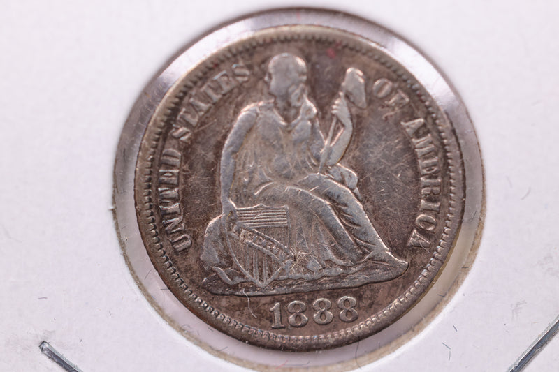 1889 Seated Liberty Silver Dime., A.U ., Store Sale