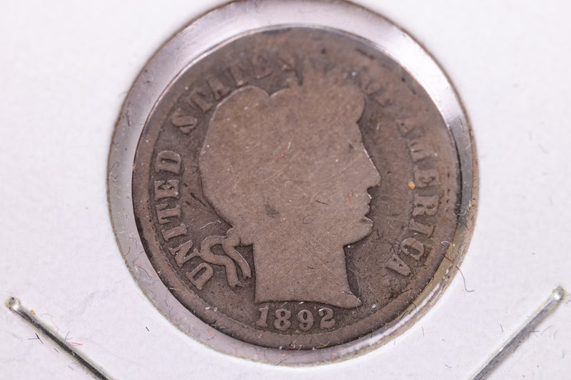 1892-S Barber Silver Dime., A.G., Store Sale