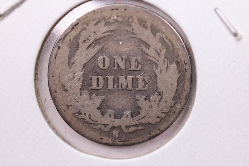 1892-S Barber Silver Dime., A.G., Store Sale