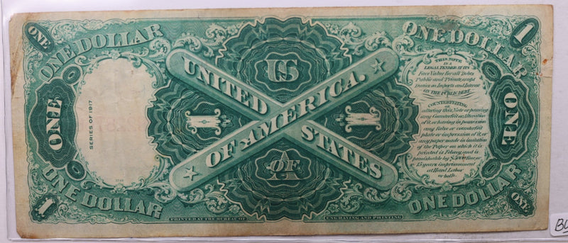 1917 $1., Large Legal Tender., Very Fine Circulated Currency., Store