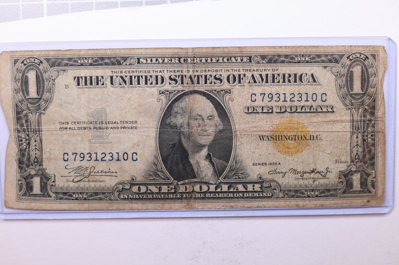 1935 A, $1., Silver Certificate., North Africa Issue., Very Good., Store