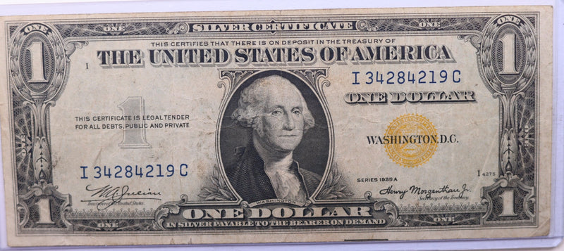 1935 A, $1., Silver Certificate., North Africa Issue., Fine., Store