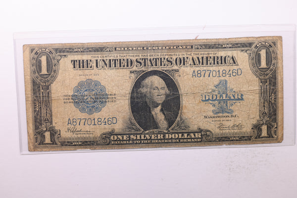 1923 $1 Silver Certificate., (Large)., "Horse Blanket"., Very Good., Store #LSC004