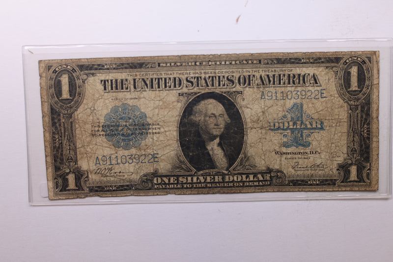 1923 $1 Silver Certificate., (Large)., "Horse Blanket"., Very Good., Store