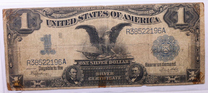 1899 $1 Silver Certificate., (Large)., "Black Eagle"., Very Good., Store