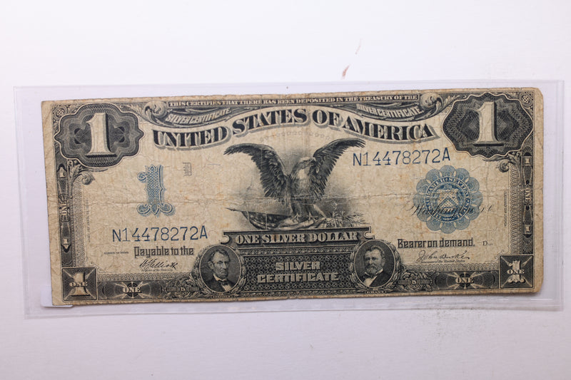 1899 $1 Silver Certificate., (Large)., "Black Eagle"., Very Fine., Store