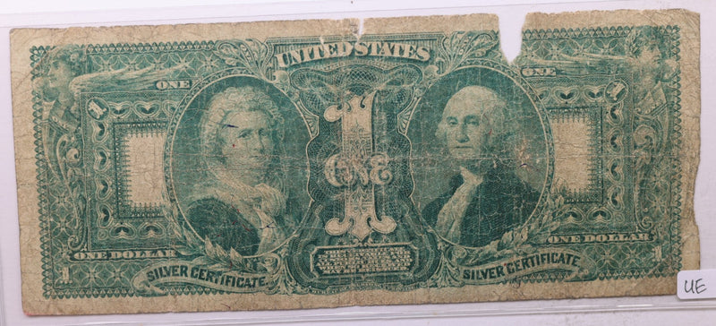 1896 $1 Silver Certificate., (Large)., "Educational"., Poor., Store