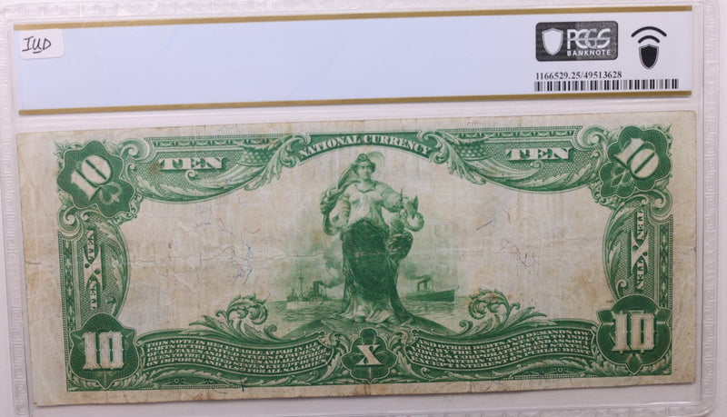 1902 $10 National., BELLOWS FALLS, VE., #1653., Store #LGNB002