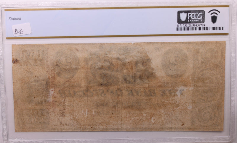 1838 $2., Bank of St Clair., St Clair, MI., Obsolete., PCGS VF-20., Store