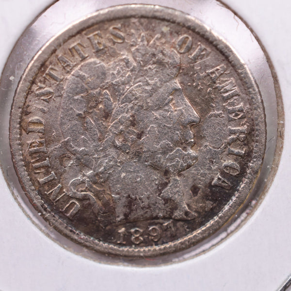 1897-O Barber Silver Dime., V.F. Details., Store Sale #19284