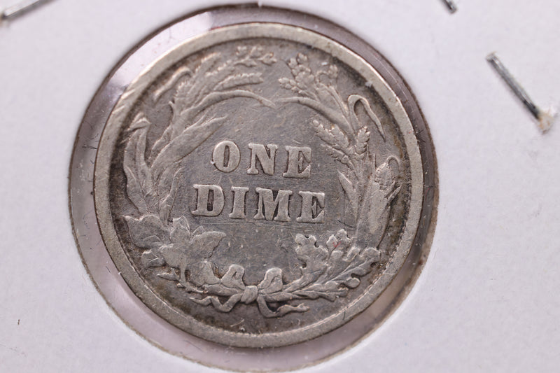 1898 Barber Silver Dime., V.G., Store Sale