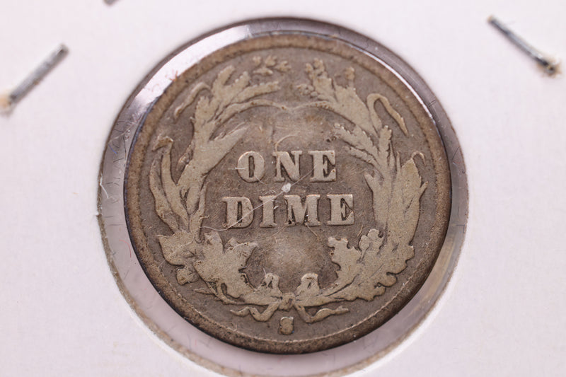 1898-S Barber Silver Dime., V.G., Store Sale