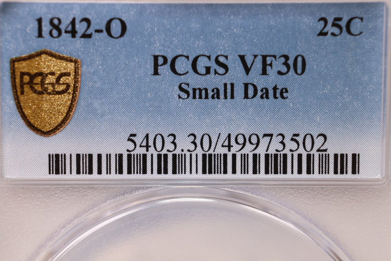 1942-O Seated Liberty Quarter., *SMALL DATE*., PCGS VF-30., Store