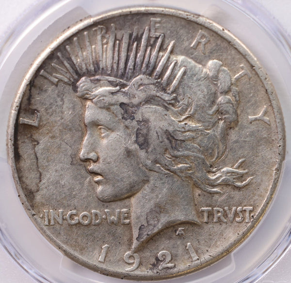 1921 Peace Silver Dollar., High Relief., PCGS XF-40., Store #GPD001