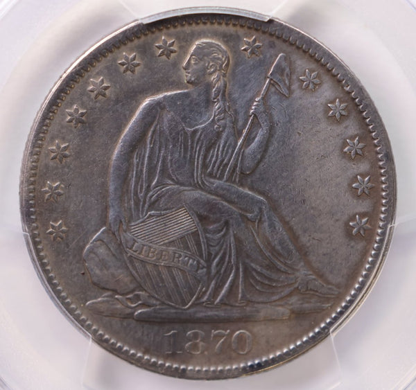 1870-S Seated Liberty Half Dollar., PCGS XF Details., Store #SLH001