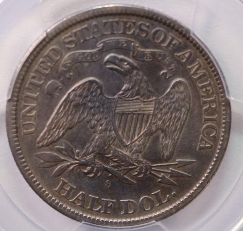 1870-S Seated Liberty Half Dollar., PCGS XF Details., Store