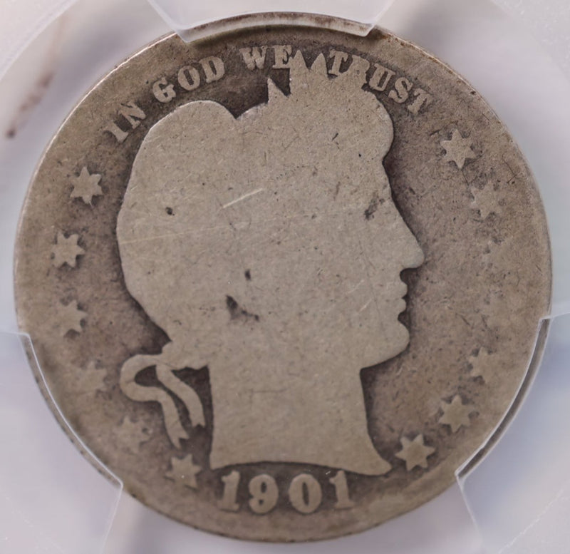 1901-S Barber Silver Quarter., PCGS Fair., Store