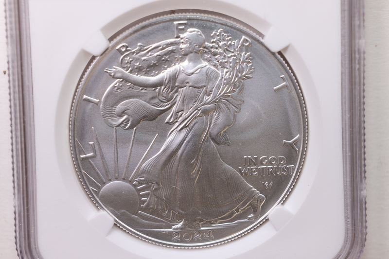 2024-W Burnished American Silver Eagle., NGC MS-69., Store